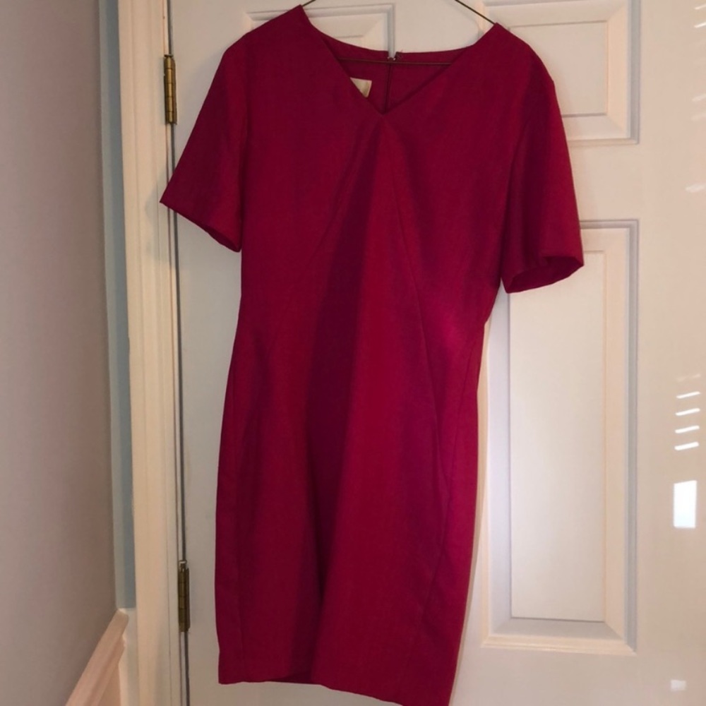 BOGO 1/2 OFF raspberry color linen dress